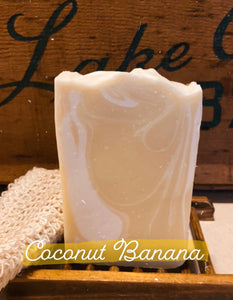 Coconut Banana  Goat Milk Bar Soap