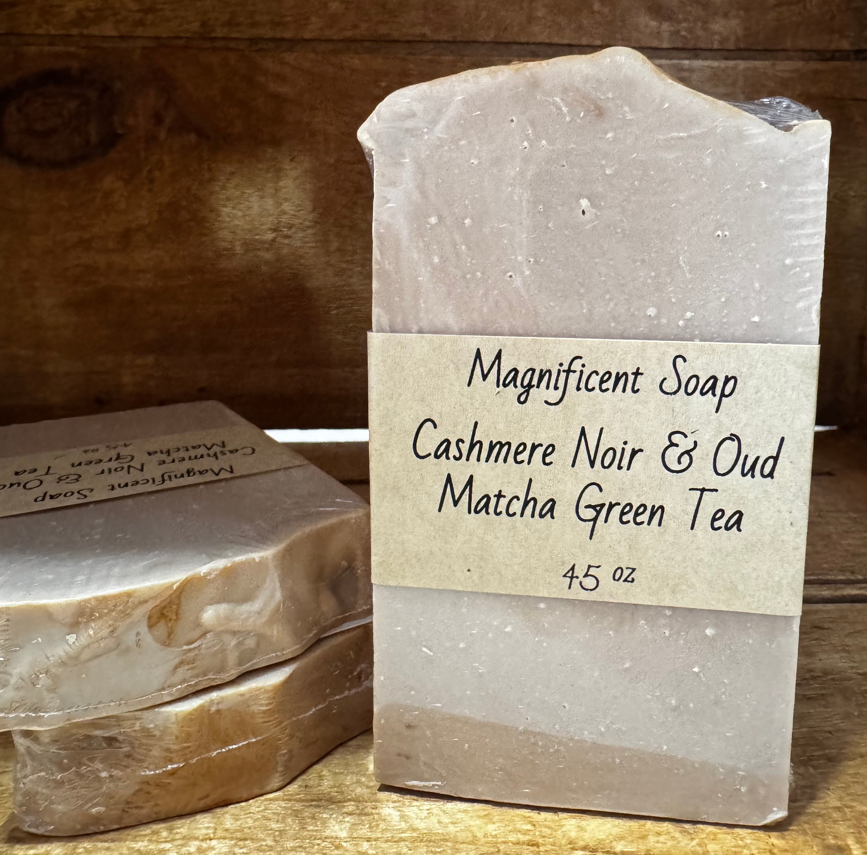 Cashmere Noir & Oud Matcha Green Tea Soap