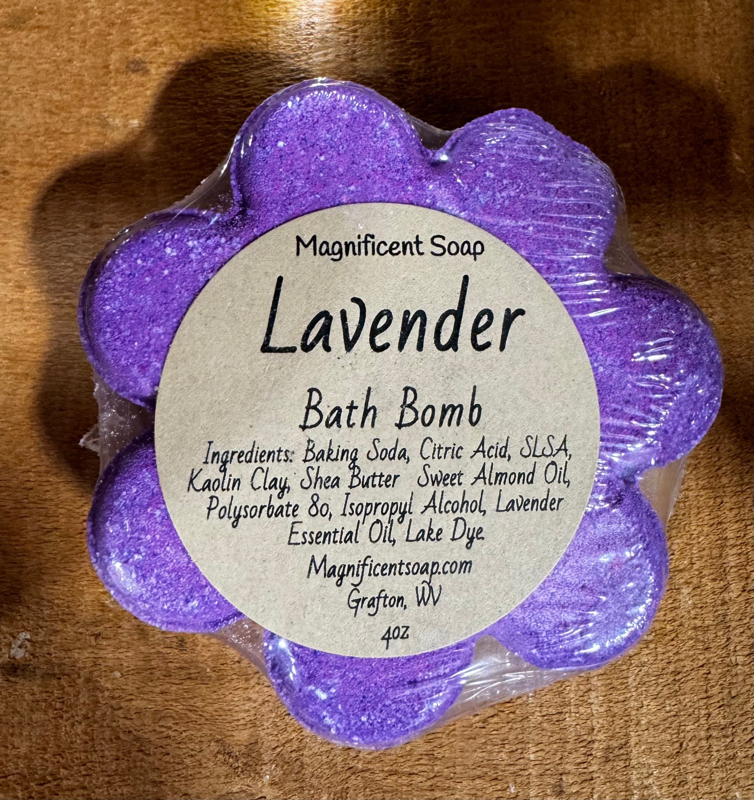 Lavender Essential Oil Bath Bomb