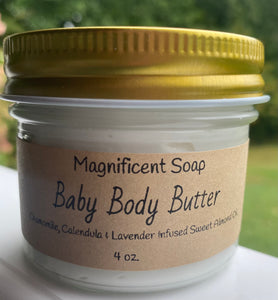 Baby Body Butter ~ Relaxing Lavender Chamomile Calendula 4 oz