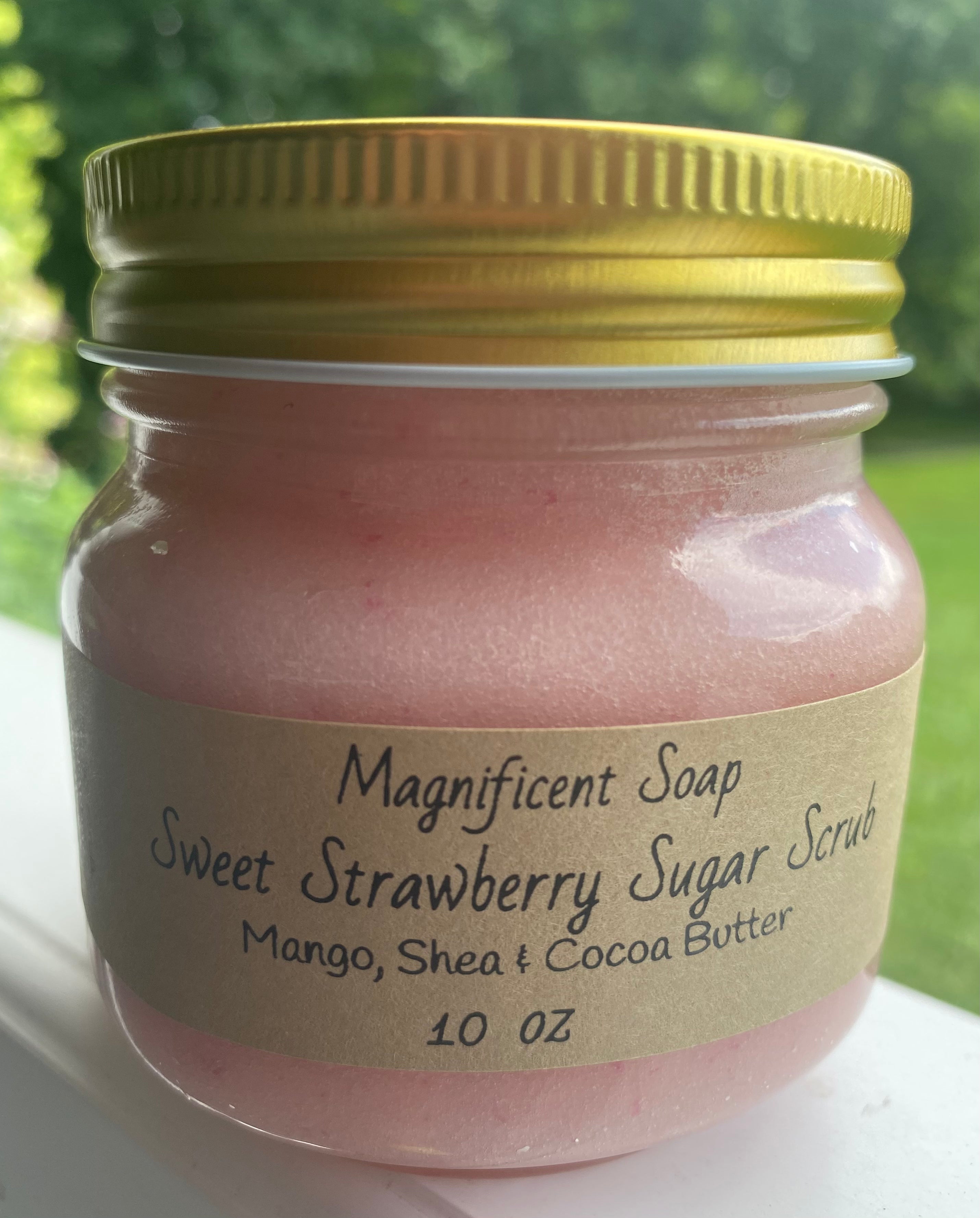 Sweet Strawberry Sugar Scrub ~ Mango & Shea & Cocoa Butter