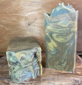 Pear Soap Bar With French Green Clay, Honey Powder, Shea & Cocoa Butter